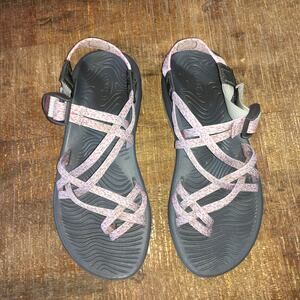 Chaco Zvolv X2 Womens 9 Dual Adjustable Strap Sandal Grey Sport Hiking Shoe